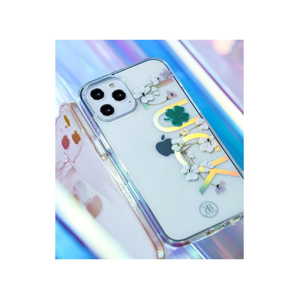 Wholesale Kingxbar Lucky Swarovski Apple iPhone 12 mini clear (Clover) - KGX249 - {ean13} - Hurt
