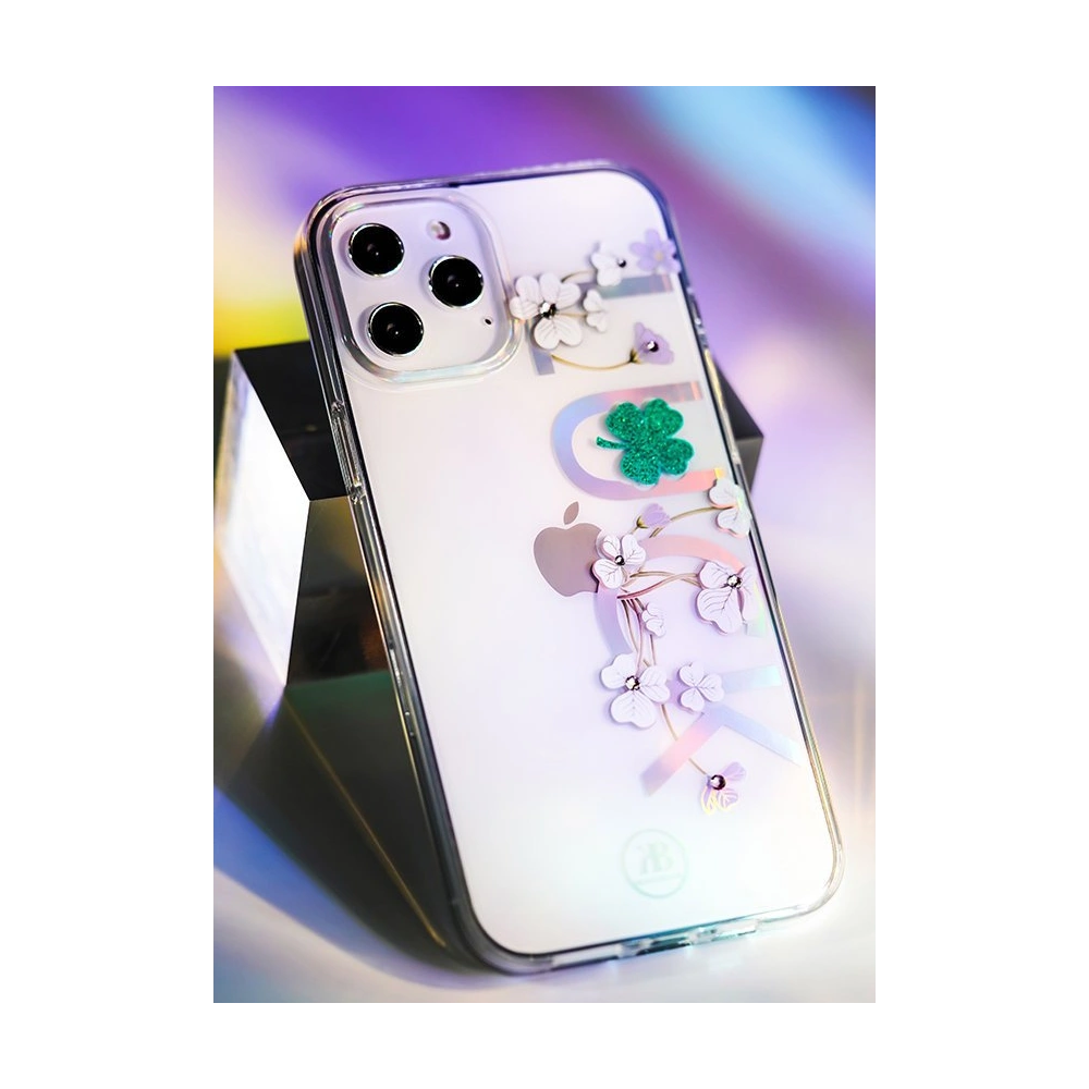Wholesale Kingxbar Lucky Swarovski Apple iPhone 12 mini clear (Clover) - KGX249 - {ean13} - Hurt