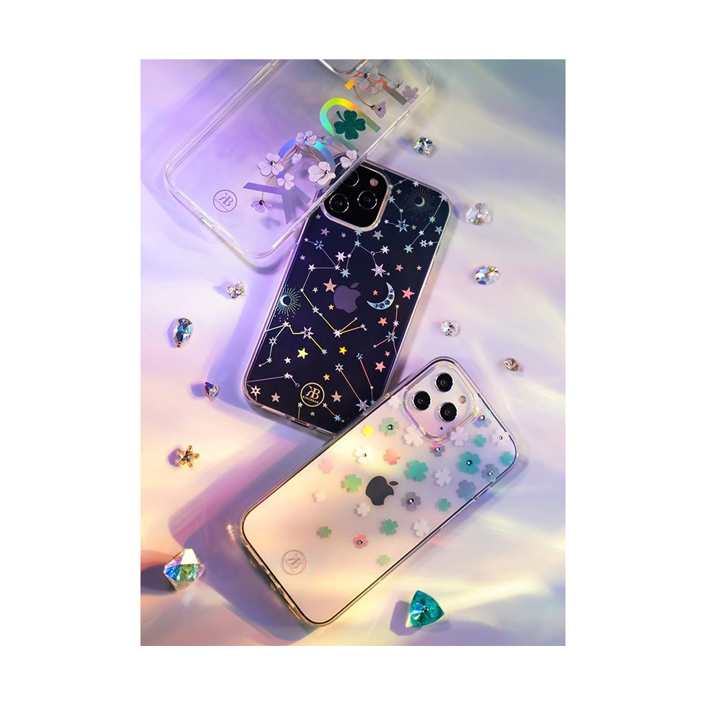 Wholesale Kingxbar Lucky Swarovski Apple iPhone 12 mini clear (Clover) - KGX249 - {ean13} - Hurt