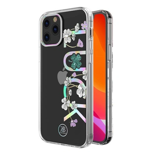 Etui Kingxbar Lucky Swarovski Apple iPhone 12 mini przezroczysty (Luck)