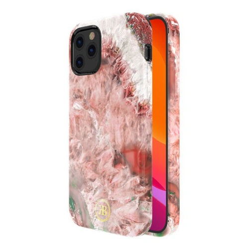 Etui Kingxbar Agate Apple iPhone 12 mini czerwony