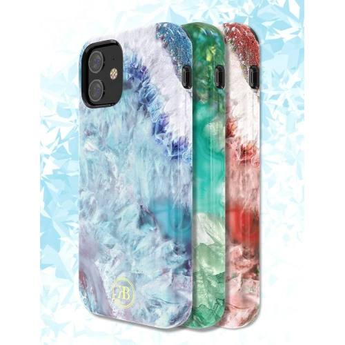Etui Kingxbar Agate Apple iPhone 12 mini czerwony