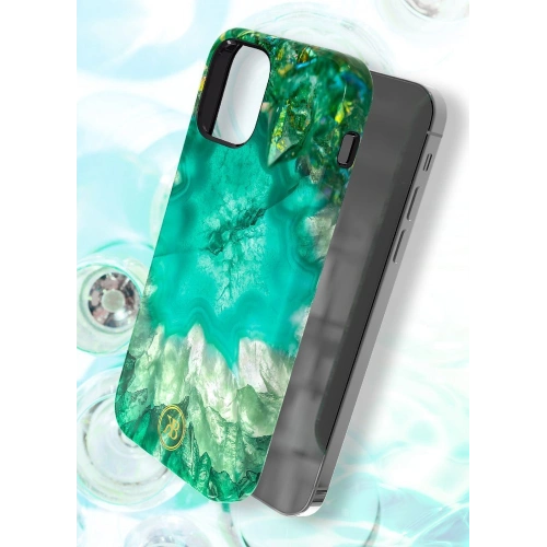 Etui Kingxbar Agate Apple iPhone 12 mini czerwony