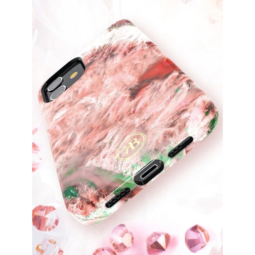 Etui Kingxbar Agate Apple iPhone 12 mini zielony