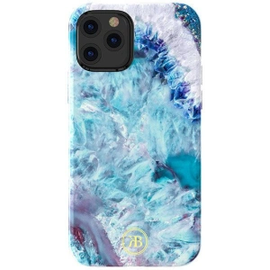 Etui Kingxbar Agate Apple iPhone 12 mini niebieski