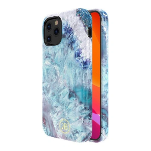 Etui Kingxbar Agate Apple iPhone 12 mini niebieski