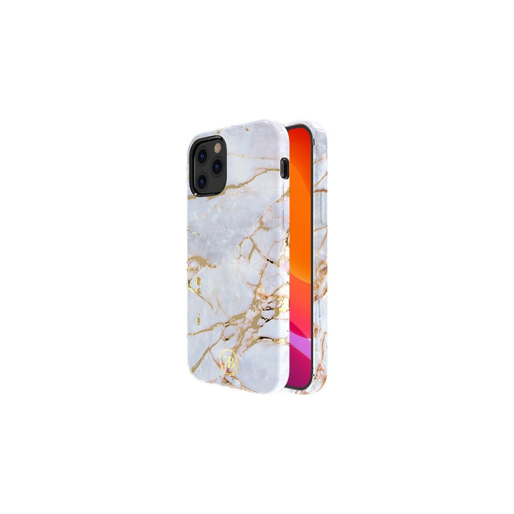 Hurtownia GSM - Etui Kingxbar Marble Apple iPhone 12 mini bílo-modrý - KGX260 - {ean13} - Hurt