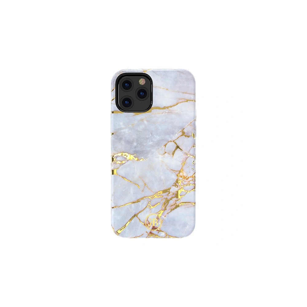 Hurtownia GSM - Etui Kingxbar Marble Apple iPhone 12 Pro Max alb-albastru - KGX263 - {ean13} - Hurt