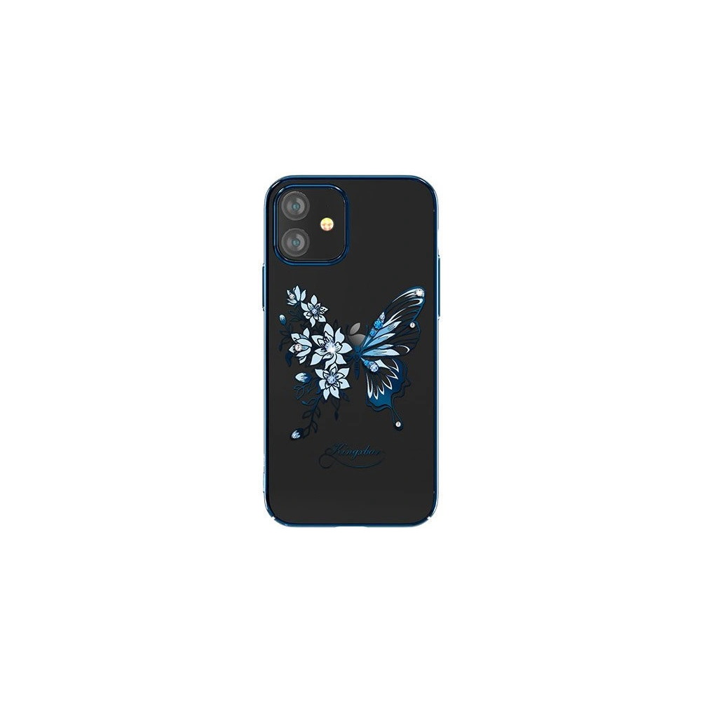 Hurtownia GSM - Etui Kingxbar Butterfly Swarovski Apple iPhone 12 mini modrý - KGX265 - {ean13} - Hurt