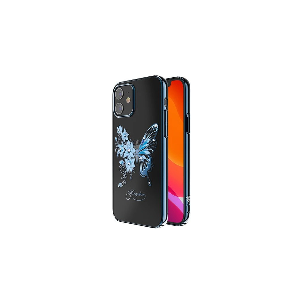 Hurtownia GSM - Etui Kingxbar Butterfly Swarovski Apple iPhone 12 mini niebieski - KGX265 - {ean13} - Hurt