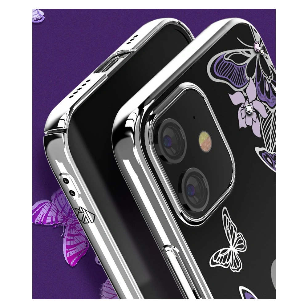 Wholesale Kingxbar Butterfly Swarovski Apple iPhone 12 mini blue - KGX265 - {ean13} - Hurt