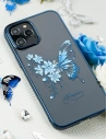 Hurtownia GSM - Etui Kingxbar Butterfly Swarovski Apple iPhone 12 mini modrý - KGX265 - {ean13} - Hurt