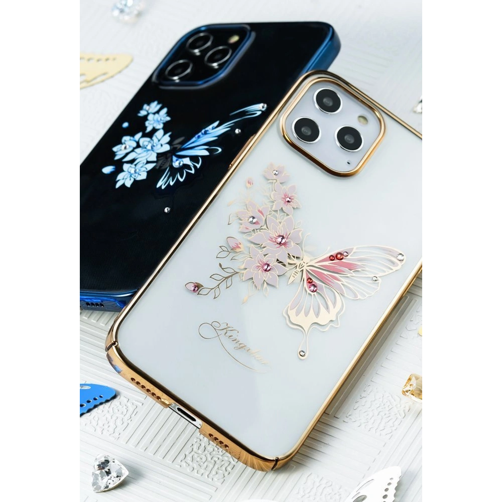 Hurtownia GSM - Etui Kingxbar Butterfly Swarovski Apple iPhone 12 mini modrý - KGX265 - {ean13} - Hurt
