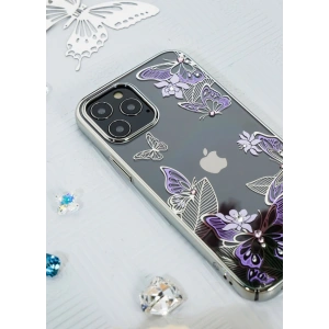 Hurtownia GSM - Etui Kingxbar Butterfly Swarovski Apple iPhone 12 mini modrý - KGX265 - {ean13} - Hurt