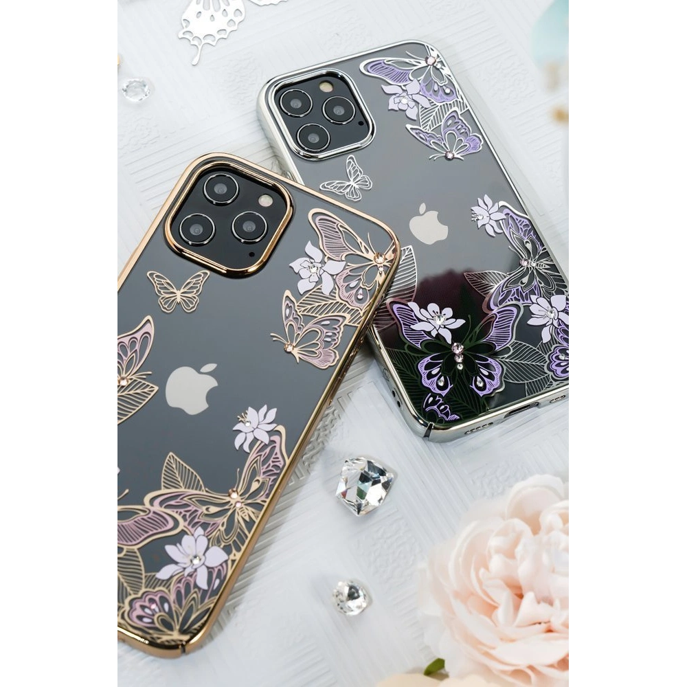 Hurtownia GSM - Etui Kingxbar Butterfly Swarovski Apple iPhone 12 mini modrý - KGX265 - {ean13} - Hurt