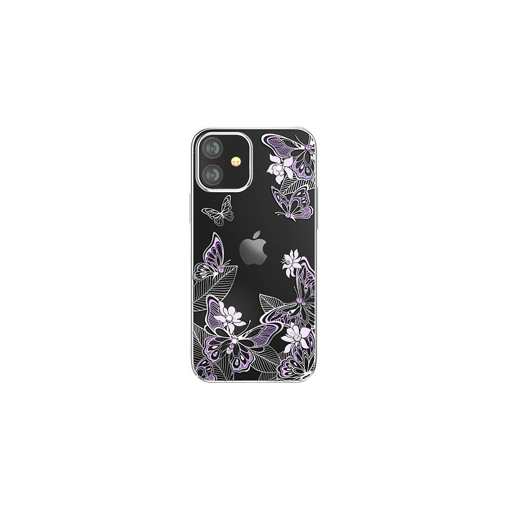 Hurtownia GSM - Etui Kingxbar Butterfly Swarovski Apple iPhone 12 mini fioletowy - KGX266 - {ean13} - Hurt
