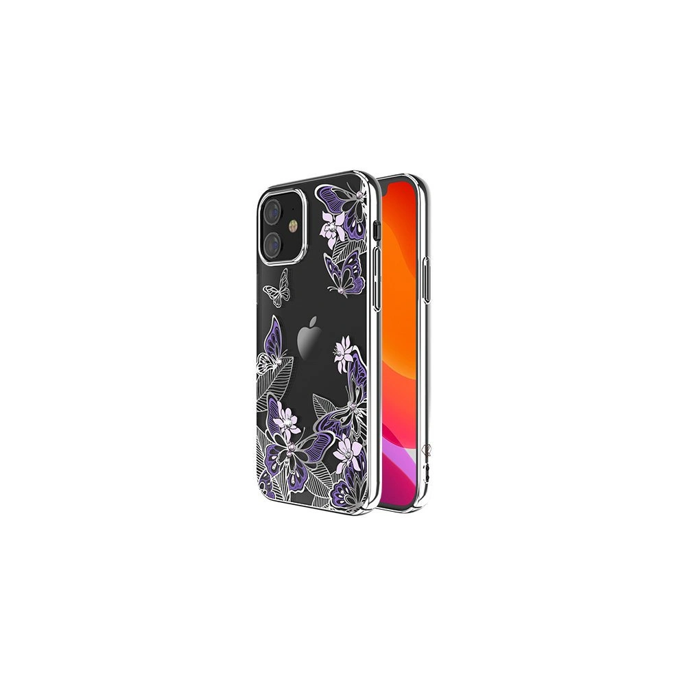 Hurtownia GSM - Etui Kingxbar Butterfly Swarovski Apple iPhone 12 mini fioletowy - KGX266 - {ean13} - Hurt
