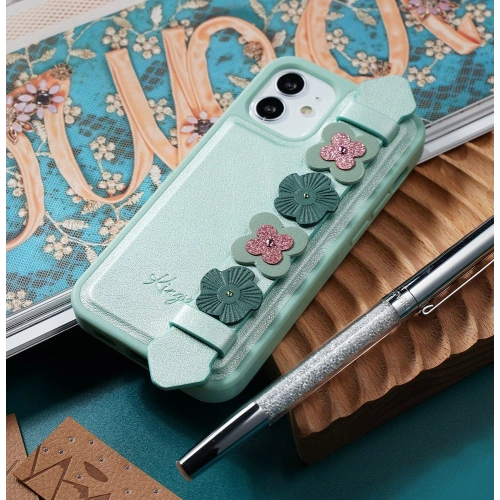 Etui Kingxbar Sweet Swarovski Apple iPhone 12 mini niebieski