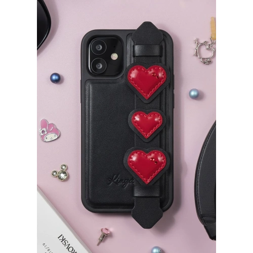 Etui Kingxbar Sweet Swarovski Apple iPhone 12 mini czarny