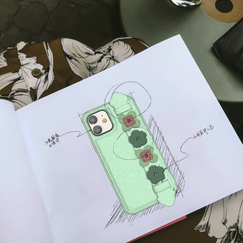 Etui Kingxbar Sweet Swarovski Apple iPhone 12 mini czarny