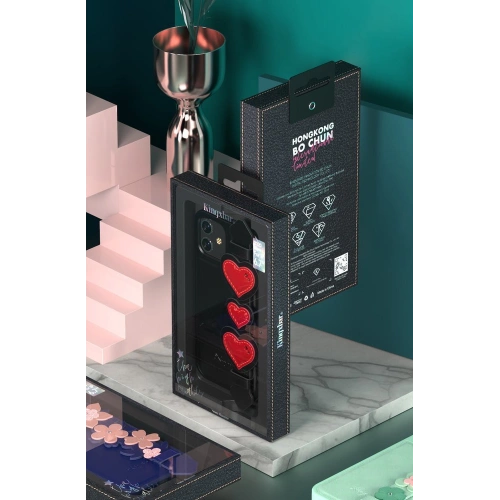 Etui Kingxbar Sweet Swarovski Apple iPhone 12 mini czarny