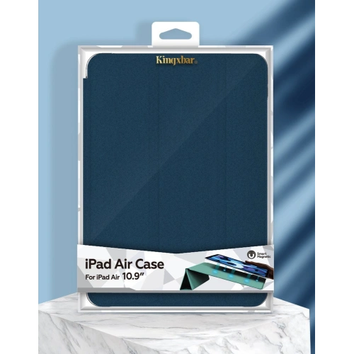 Etui Kingxbar Business Apple iPad Air 10.9 2020/2022 (4. i 5. generacji) / iPad Air 11 2024 (6. generacji) pomarańczowy