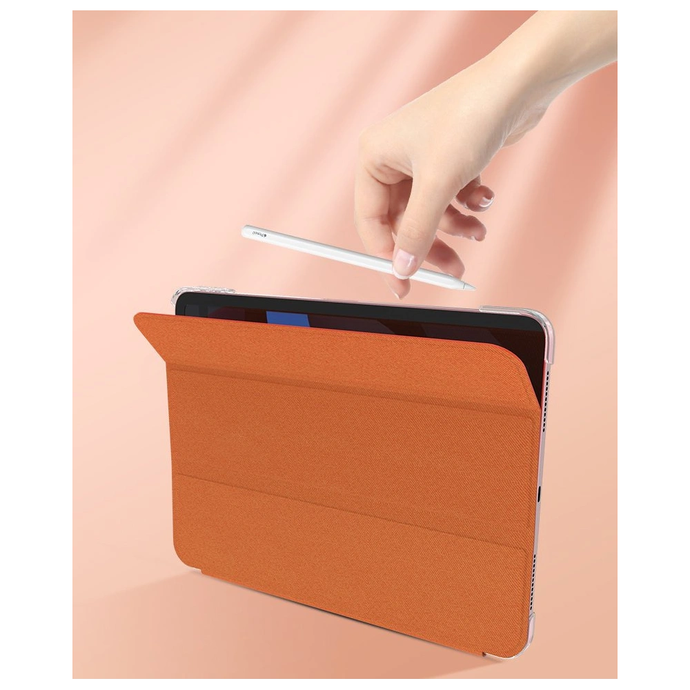 Etui Kingxbar Business Apple iPad Air 10.9 2020/2022 (4. és 5. generáció) / iPad Air 11 2024 (6. generáció) narancssárga