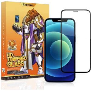 Hurtownia GSM - Gehärtetes Glas Kingxbar 2.5D Tempered Glass Apple iPhone 12 mini schwarz (case friendly) - KGX282 - {ean13} - Hurt