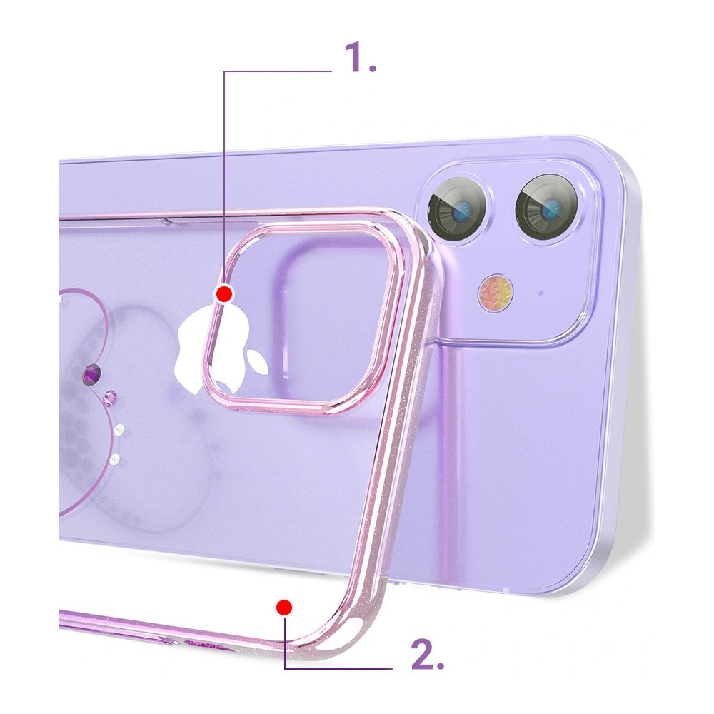 Hurtownia GSM - Etui Kingxbar Wish Swarovski Apple iPhone 12 Pro Max różowy - KGX283 - {ean13} - Hurt