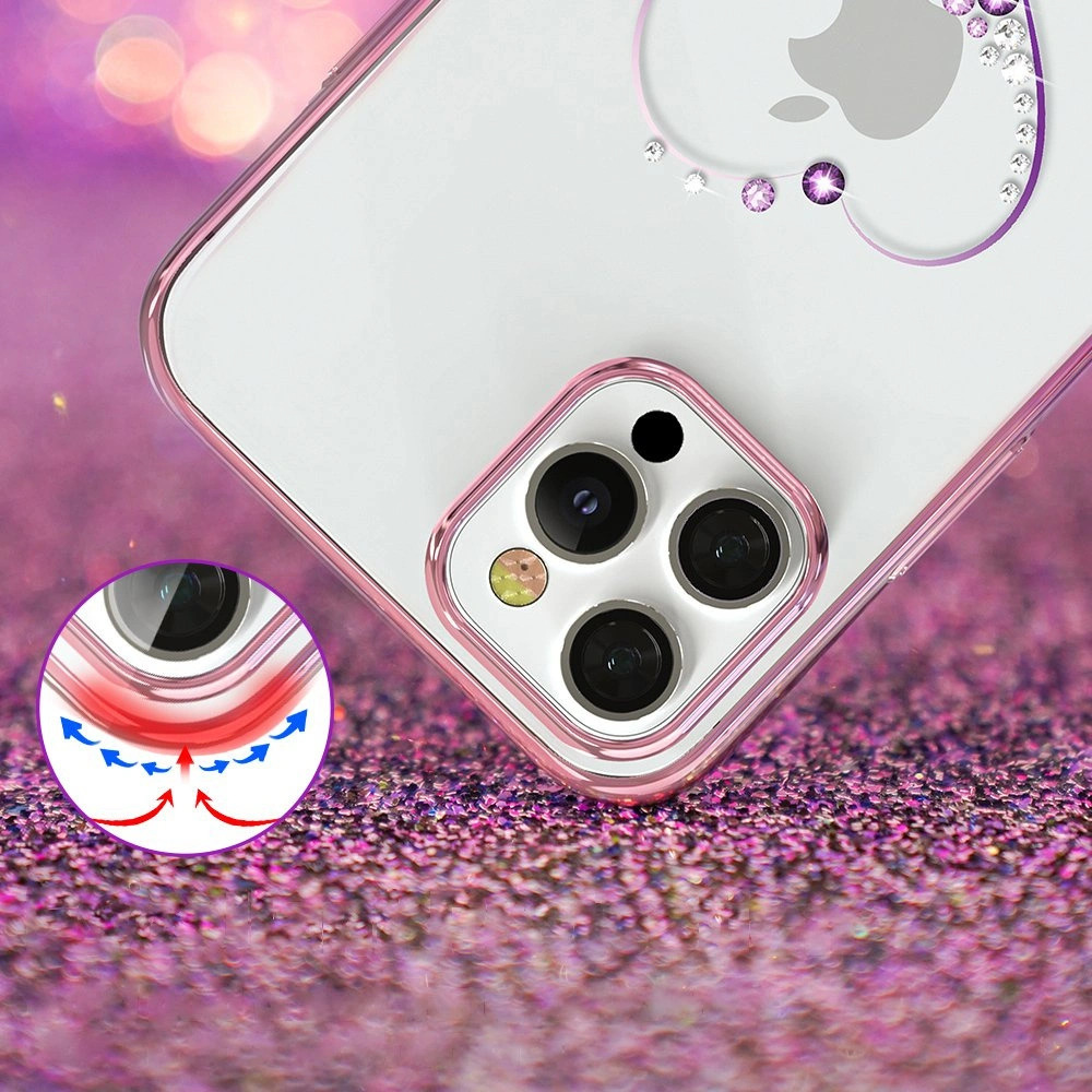 Hurtownia GSM - Etui Kingxbar Wish Swarovski Apple iPhone 12 Pro Max różowy - KGX283 - {ean13} - Hurt