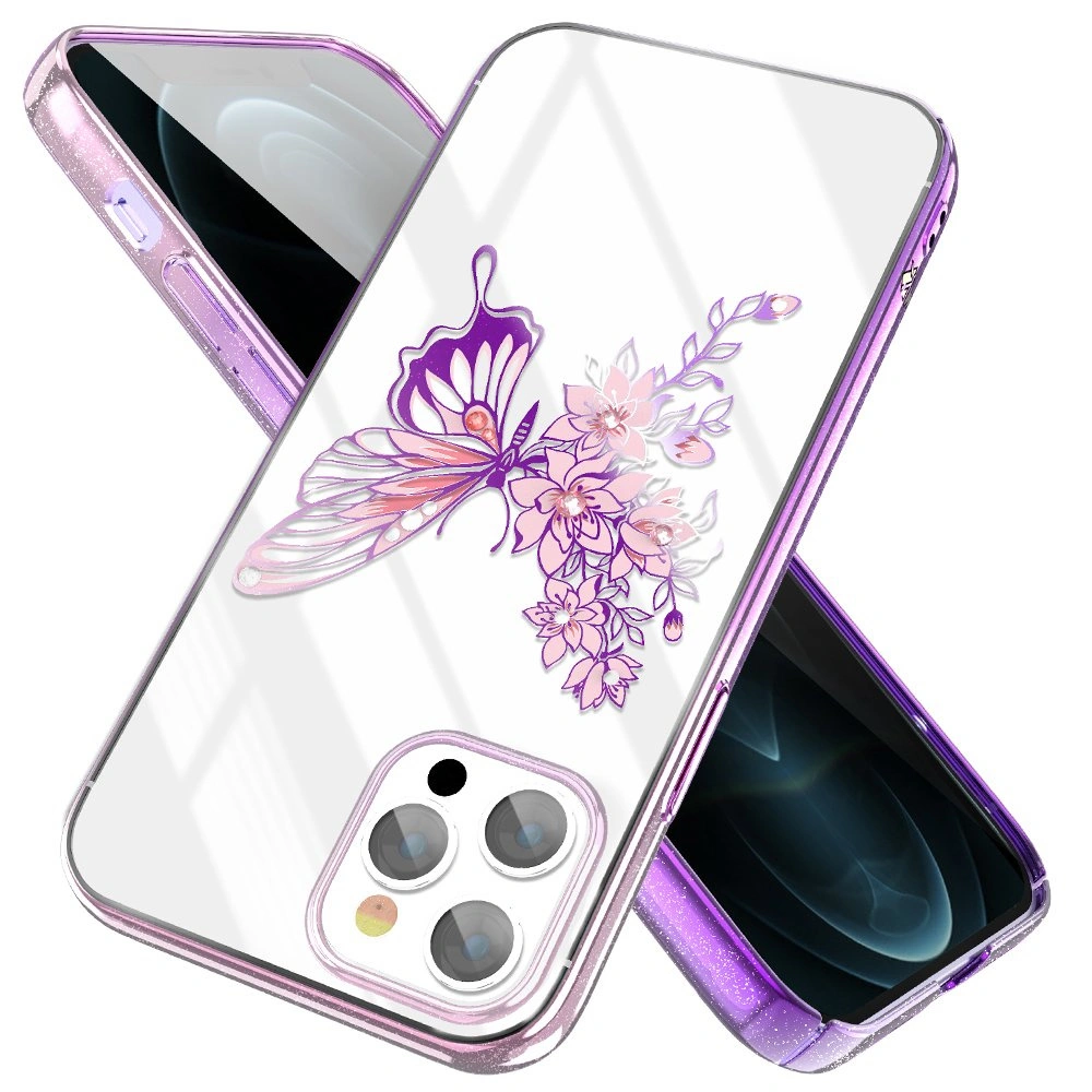 Hurtownia GSM - Etui Kingxbar Butterfly Swarovski Apple iPhone 12 Pro Max różowy - KGX284 - {ean13} - Hurt