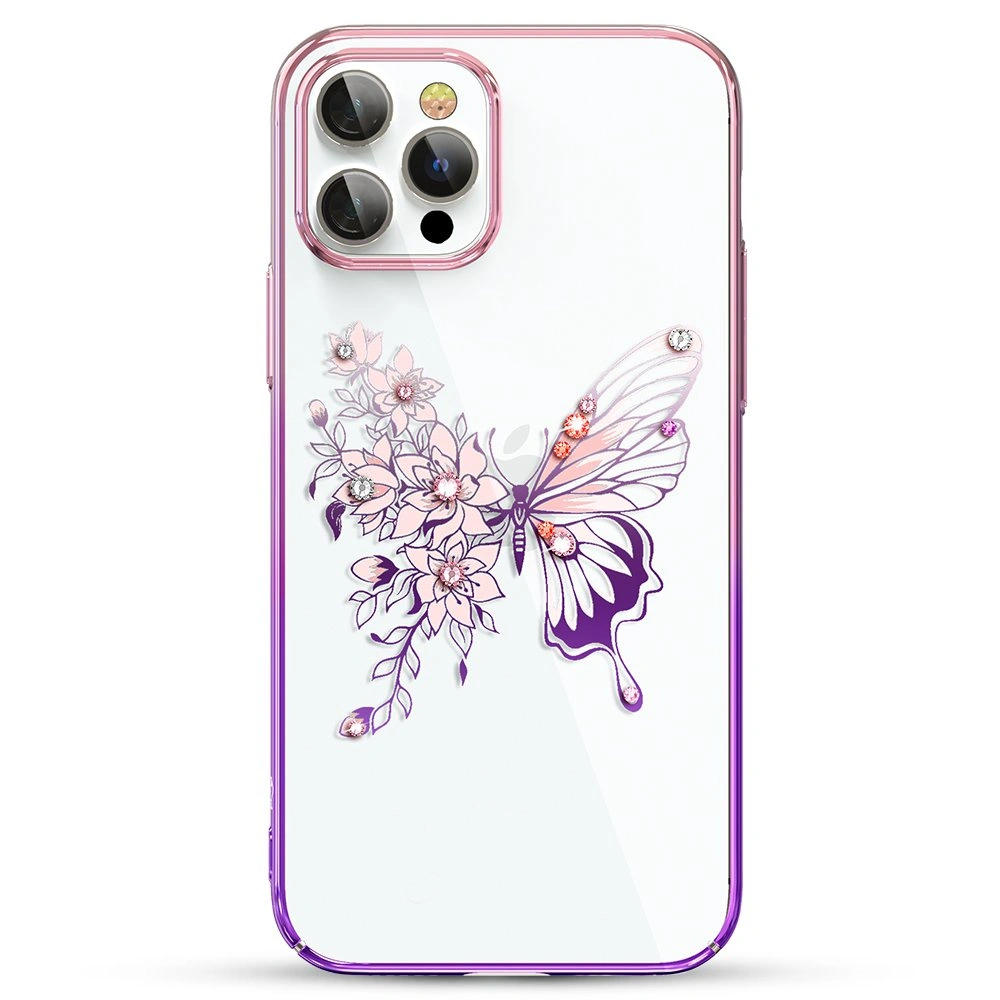 Hurtownia GSM - Etui Kingxbar Butterfly Swarovski Apple iPhone 12 Pro Max różowy - KGX284 - {ean13} - Hurt