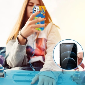 Wholesale Kingxbar Watercolour Apple iPhone 12 Pro Max yellow-blue - KGX292 - {ean13} - Hurt