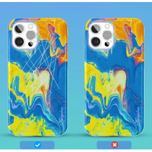 Hurtownia GSM - Etui Kingxbar Akvarel Apple iPhone 12/12 Pro žluto-modrý - KGX293 - {ean13} - Hurt