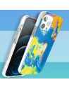 Hurtownia GSM - Etui Kingxbar Vízfesték Apple iPhone 12/12 Pro sárga-kék - KGX293 - {ean13} - Hurt