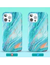Hurtownia GSM - Etui Kingxbar Watercolour Apple iPhone 12/12 Pro roz pink-verde - KGX295 - {ean13} - Hurt
