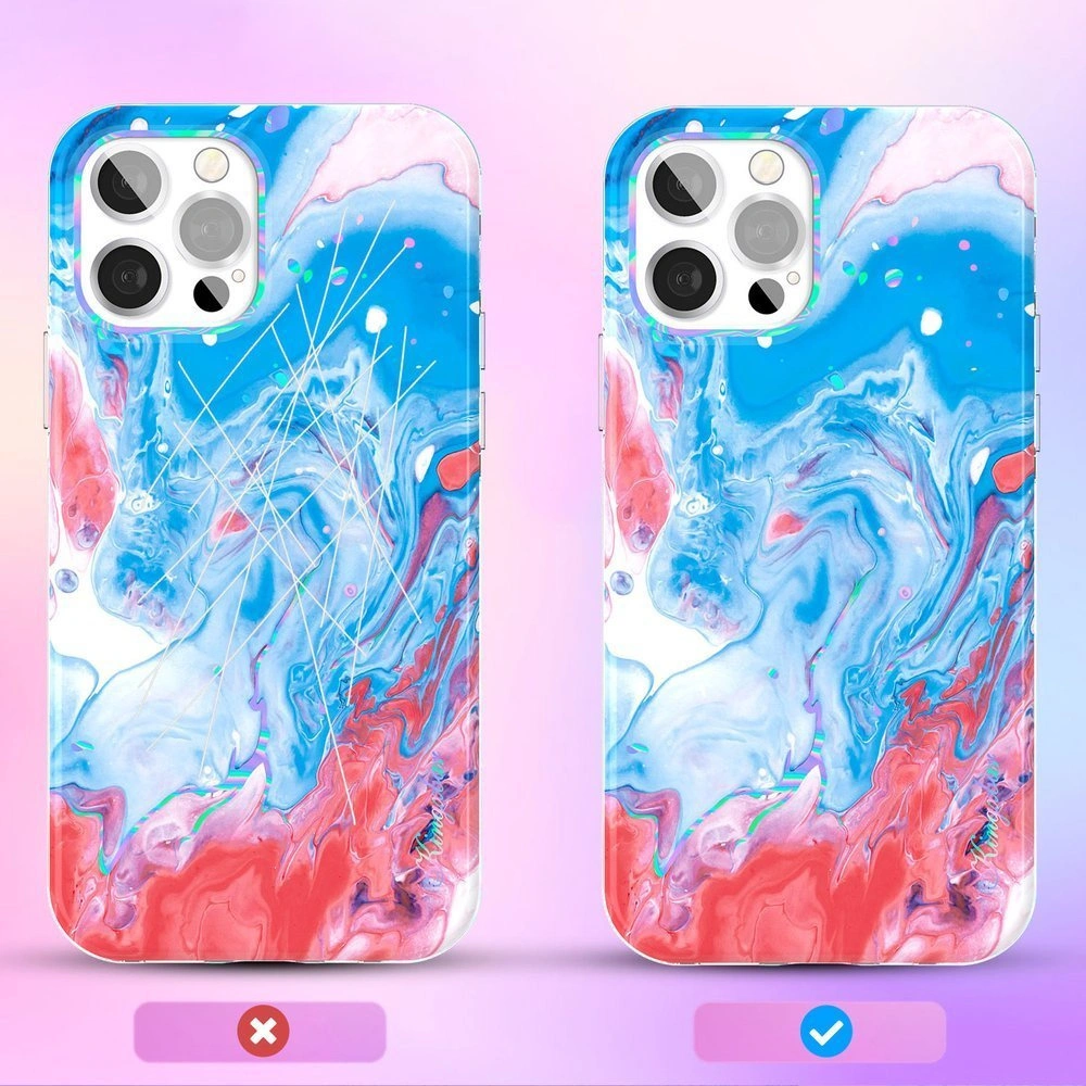 Hurtownia GSM - Etui Kingxbar Akril Apple iPhone 12/12 Pro kék-rózsaszín - KGX297 - {ean13} - Hurt