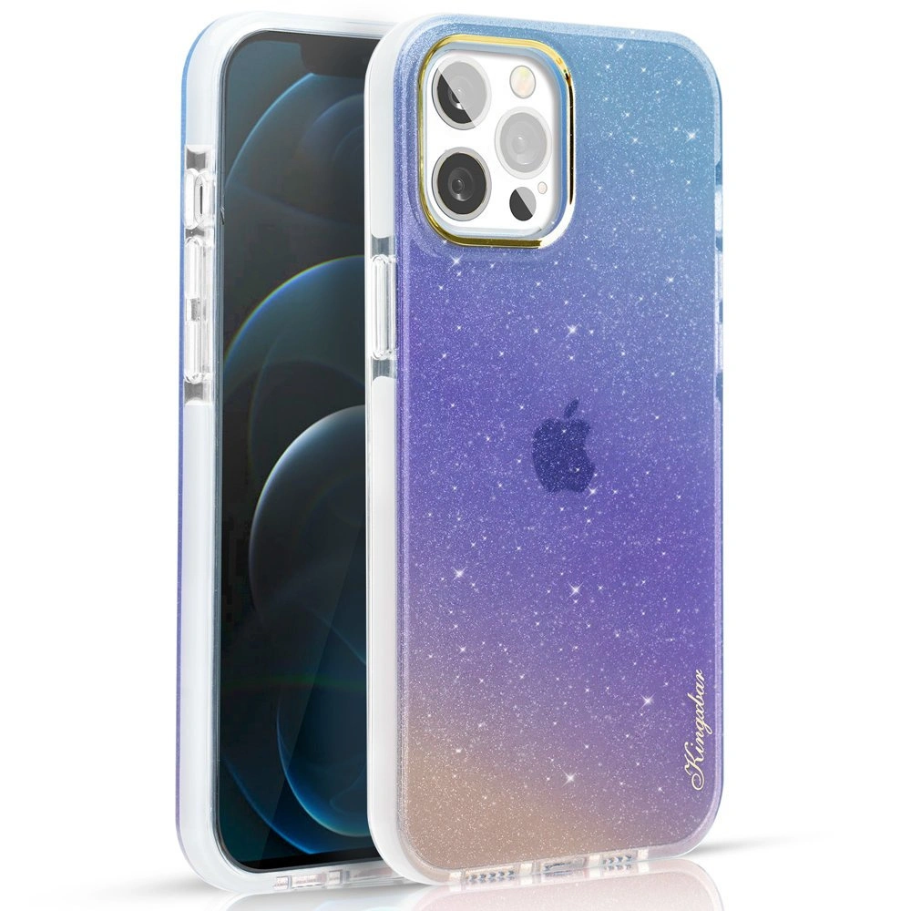 Hurtownia GSM - Etui Kingxbar Ombre Apple iPhone 12 Pro Max modro-fialové - KGX298 - {ean13} - Hurt