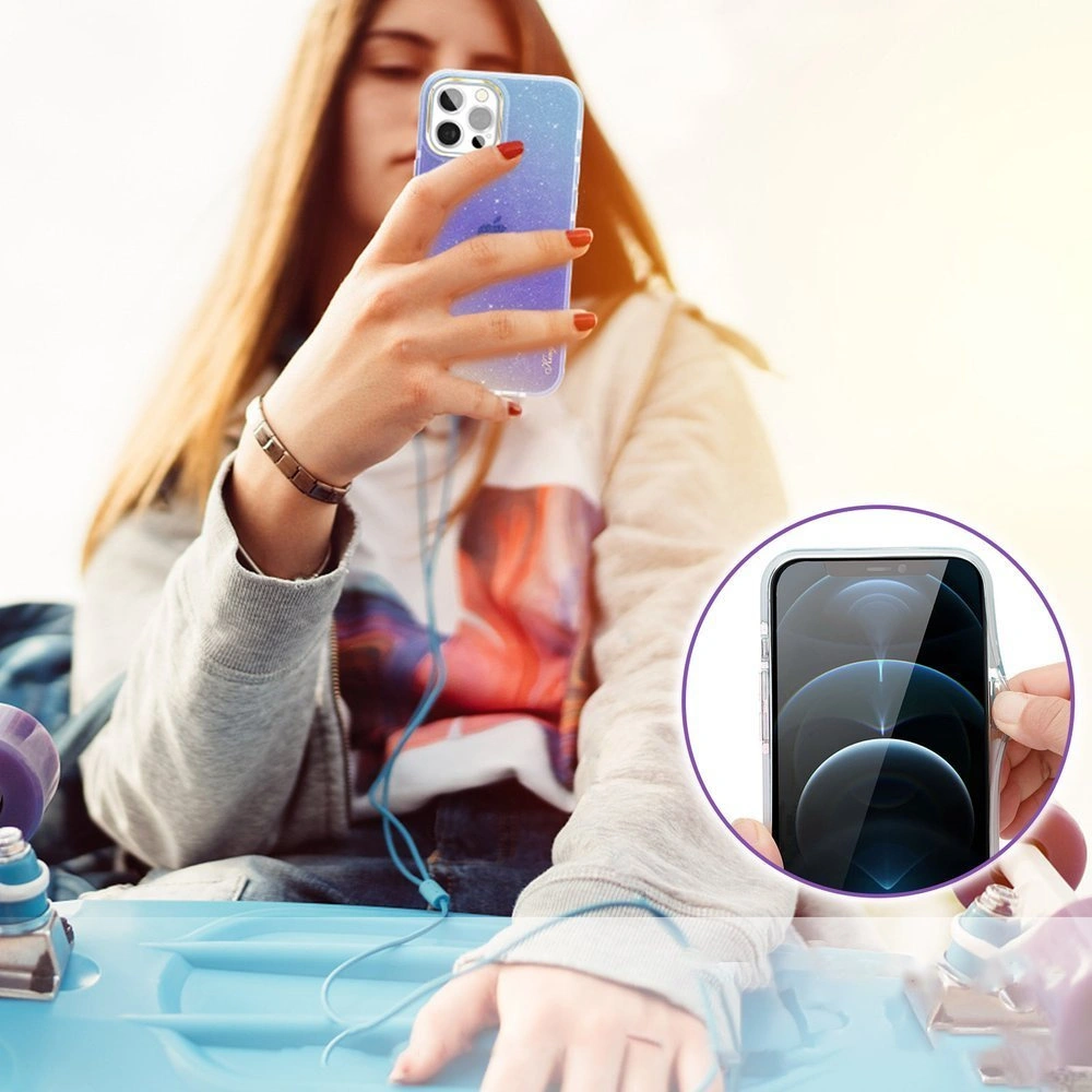 Hurtownia GSM - Etui Kingxbar Ombre Apple iPhone 12 Pro Max albastru-violet - KGX298 - {ean13} - Hurt