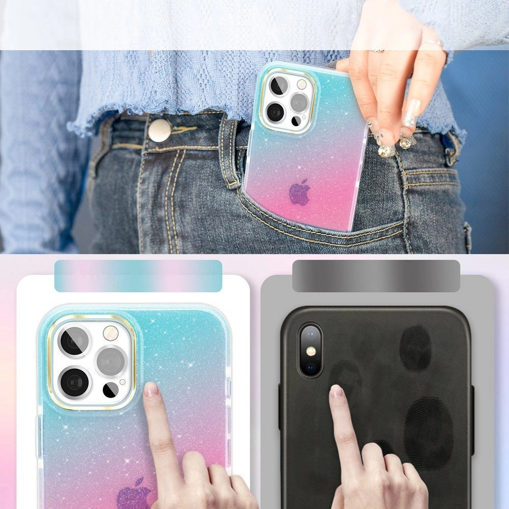 Hurtownia GSM - Etui Kingxbar Ombre Apple iPhone 12 Pro Max niebieskoróżowy - KGX300 - {ean13} - Hurt
