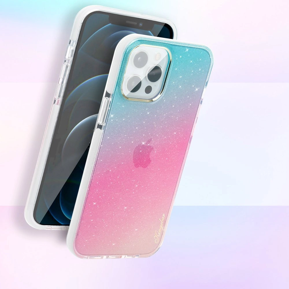 Hurtownia GSM - Etui Kingxbar Ombre Apple iPhone 12 Pro Max kék-rózsaszín - KGX300 - {ean13} - Hurt