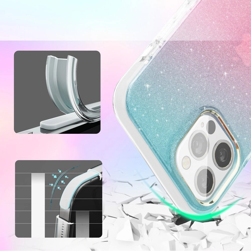Hurtownia GSM - Etui Kingxbar Ombre Apple iPhone 12 Pro Max niebieskoróżowy - KGX300 - {ean13} - Hurt