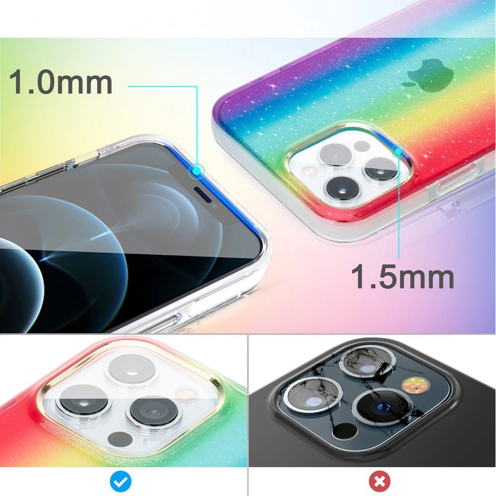 Wholesale Kingxbar Ombre Apple iPhone 12/12 Pro multicolor - KGX302 - {ean13} - Hurt