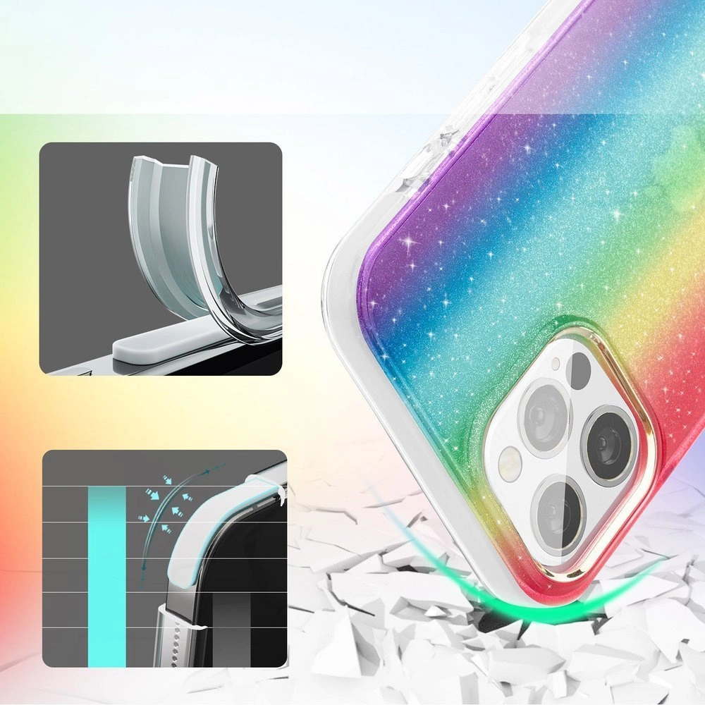 Wholesale Kingxbar Ombre Apple iPhone 12/12 Pro multicolor - KGX302 - {ean13} - Hurt