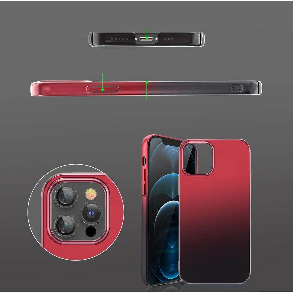 Wholesale Kingxbar Aurora Apple iPhone 12 Pro Max black-red - KGX303 - {ean13} - Hurt