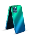 Etui Kingxbar Aurora Apple iPhone 12 Pro Max albastru-verde
