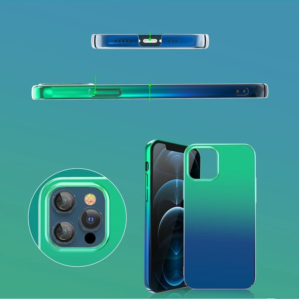 Hurtownia GSM - Etui Kingxbar Aurora Apple iPhone 12 Pro Max kék-zöld - KGX304 - {ean13} - Hurt