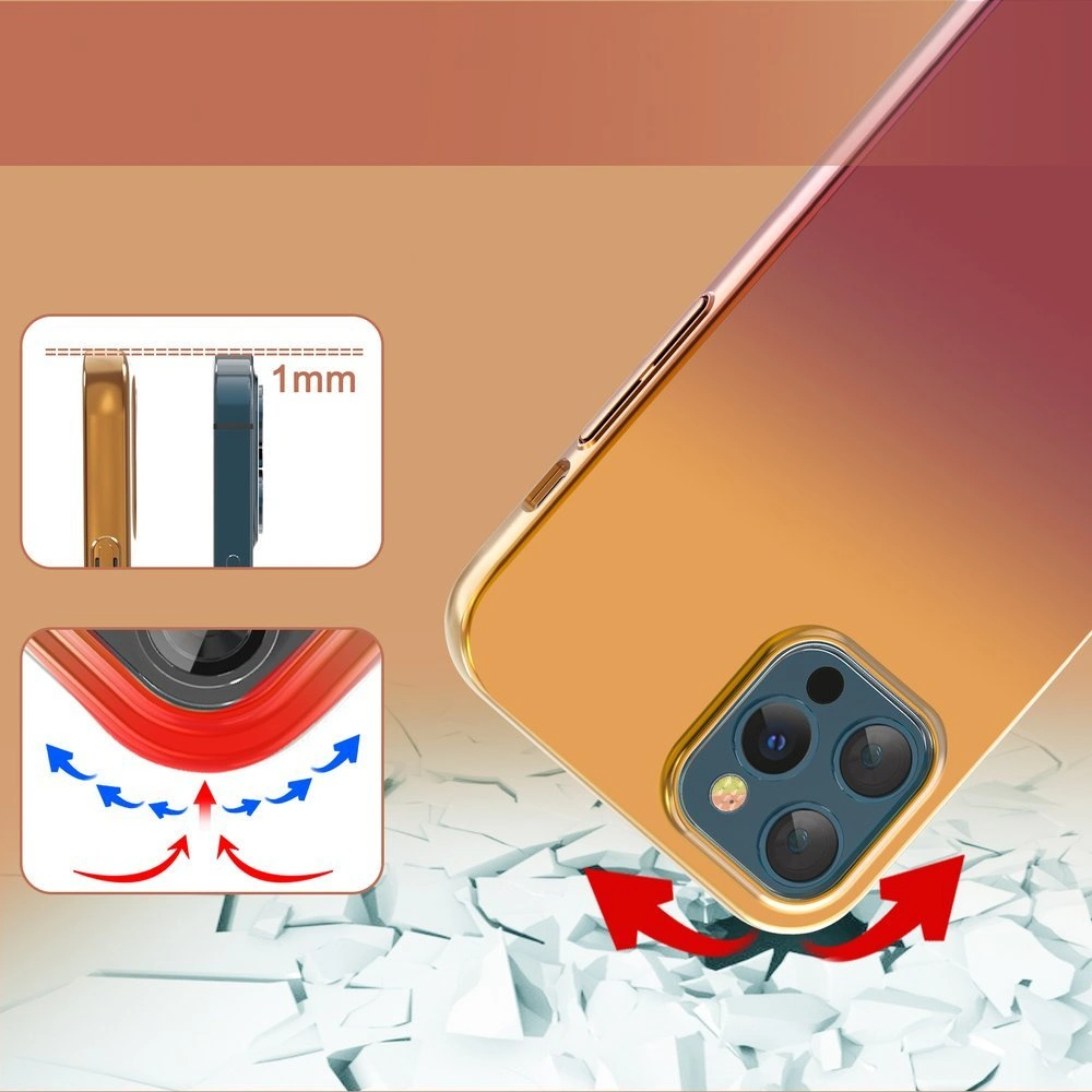 Hurtownia GSM - Etui Kingxbar Aurora Apple iPhone 12 Pro Max piros-narancssárga - KGX305 - {ean13} - Hurt