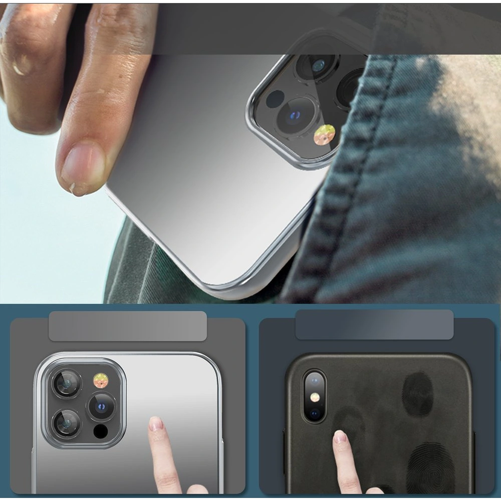 Hurtownia GSM - Case Kingxbar Aurora Apple iPhone 12 Pro Max schwarz-silber - KGX306 - {ean13} - Hurt