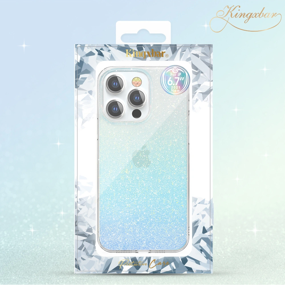 Hurtownia GSM - Etui Kingxbar Streamer Apple iPhone 13 Pro niebieski (Lattice) - KGX313 - {ean13} - Hurt